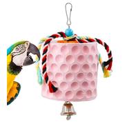 Befeixue Toys à mâcher du perroquet, pierre de broyage des oiseaux - Grand multifonctionnel naturel avec corde - Large Chew traite les accessoires de cage de perroquet pour jouer, écureuils relaxants,