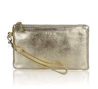 Befen Pochette portefeuille dor e pour femme, en cuir v ritable, l gante, avec poche pour t l phone portable, couleur or m tallis .