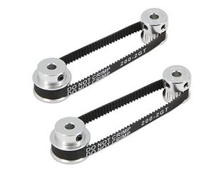 Befenybay 2Kit 2GT 20-30T-5B-6 Poulie synchrone 20 et 30 dents Alésage 5 mm en aluminium avec 2 courroies de longueur 200 mm de largeur 6 mm