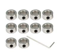 Befenybay Lot de 10 colliers de verrouillage de 6 mm pour vis T6 pour pièces CNC (6 mm-argent)