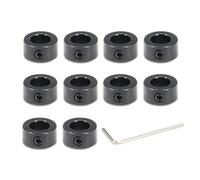 Befenybay Lot de 10 colliers de verrouillage noirs de 8 mm pour imprimante 3D CNC pièces (8 mm-noir)