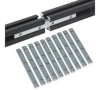 Befenybay Lot de 10 supports de jonction intérieurs en ligne droite de 9,9 cm avec vis M5 pour profil d'extrusion en aluminium de 6 mm Série 2020