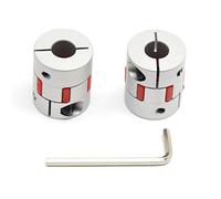 Befenybay Lot de 2 coupleurs flexibles en aluminium Prune 10 mm à 10 mm D25 L30 10 x 10 mm pour imprimante 3D CNC machine et servomoteur pas à pas (10 x 10 mm)