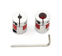 Befenybay Lot de 2 raccords flexibles en aluminium Prune de 5 mm à 10 mm de diamètre - 20 mm de longueur - 25 mm de diamètre - Pour imprimante 3D CNC et servomoteur pas (5 x 10 mm)