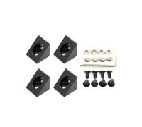 Befenybay Lot de 4 connecteurs d'angle d'angle pointus pour profil d'extrusion en aluminium de 6 mm