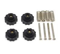 Befenybay Lot de 4 écrous de nivellement tournés à la main de 22 mm de diamètre + 4 ressorts de plateau chauffant + 4 vis M3 x 35 mm pour imprimante 3D Anycubic Mega Hot Bed/Plateforme