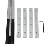 Befenybay Lot de 4 supports de connexion droits à l'intérieur - Longueur : 17,8 cm avec vis M6 - Pour profil d'extrusion en aluminium à fente en T de 8 mm - Série 3030