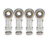 Befenybay PHSB6 Lot de 4 embouts de tige alésage 3/8" - Roulements pré-lubrifiés 3/8-24 - Filetage intérieur droit avec écrous de blocage