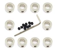 Befenybay Sourcingmap Lot de 10 colliers de verrouillage pour tige T8 8 mm Argenté