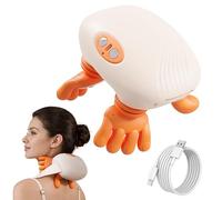 BeFit24 Appareil de Massage Cervical 4D avec Chaleur, Sans Fil, Masseur Cou Épaules Dos, Soulagement Immédiat des Douleurs et Tensions, Relaxation Profonde Anti-Stress, Idéal Bureau Maison Cadeau