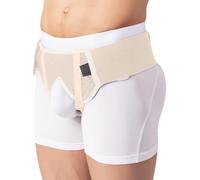 BeFit24 Ceinture Hernie Inguinale pour Homme avec 2 Inserts Silicone Médical Ajustables Gauche Droite Bilatérale Soutien Compressif Prévention Soulagement Confort Discret