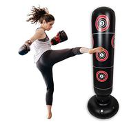 Befitco - Sac de boxe gonflable - boule de boxe debout sur pied - Pôle de boxe pour adultes et enfants