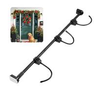 Befoore Support de guirlande de porte, support de guirlande réglable, support de couronne de Noël en métal for guirlande lumineuse d'Halloween extérieure, sans vis ni perçage(80-170cm)