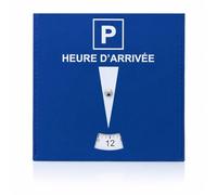 BEFORBIO® Disque de Stationnement Zone Bleue 15x15 cm en Similicuir Premium - Conforme Réglementation Française - Durable, Résistant et Réutilisable - Entreprise Française