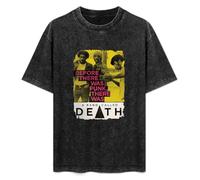 Before There Was Punk There Was A Band Called Death Punk Rock Music Band T-Shirt Printed Tee Graphic Top for Men Black Shirt XXL
