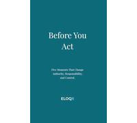 Before You Act