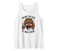 Before You Ask It Was A Bear Funny Leg Amputé Débardeur