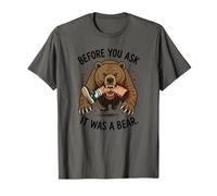 Before You Ask It Was A Bear Funny Leg Amputé T-Shirt