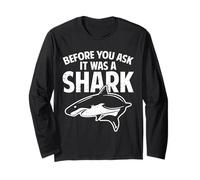 Before You Ask It Was a Shark Funny Leg Amputee Handicap Manche Longue
