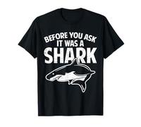 Before You Ask It Was a Shark Funny Leg Amputee Handicap T-Shirt