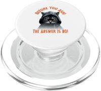 Before You Ask! The Answer is NO! Café Chats PopSockets PopGrip pour MagSafe