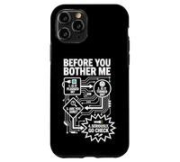 Before You Bother Me IT Support Flowchart Sysadmin Humor Coque pour iPhone 11 Pro