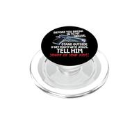 Before You Break Into My House Stand Outside - 2nd Amendment PopSockets PopGrip pour MagSafe