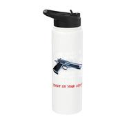 Before You Break Into My House Stand Outside - 2nd Amendment Stainless Steel Insulated Water Bottle