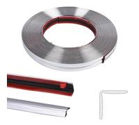 Befun 10m/32.8Pieds Bande Décorative Autocollante, Corniches à Décoller et à Coller, Miroirs Flexibles, Mur, Plafond, Sol, Placard, Carrelage, Bords, Moulures, Bande de Joints DIY Décoration