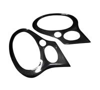 BEFZIMYL Garniture Paupière Phare Sourcil Phare en Fibre Carbone Véritable Front Couverture De Phare Avant pour P&orsche 911 996 GT2 GT3 1999-2006