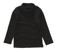 Beganly T-shirt Fille Chaud Doux Basic Top Bas Bas Enfant Classique Coton Chemise à Manches Longues, Col roulé noir, 3 jaar