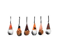Begchy 6 pièces de décoration d'Halloween sans Gnome à suspendre Poupée enfants d'horreur Décoration de fête d'Halloween Ornements d'Halloween