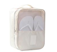 Begchy à chaussures de voyage portables pour sous-vêtements, vêtements, sac de rangement multifonction, accessoires de voyage, A, Blanc crème
