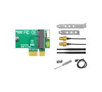 Begchy Adaptateur de carte réseau sans PCIE X1 - Convertisseur Bluetooth M2 NGFF pour bureau Wi-Fi AX210 8260 8265NGW AX200