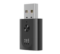 Begchy Adaptateur USB Bluetooth 5.3 Récepteur Audio Sans Émetteur Bluetooth avec Microphone Mains pour Voiture avec Radio FM