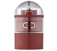 Begchy Boîte de comprimés de médecine Moulin à comprimés Coupe-comprimés Distributeur de médicaments portable Boîte de tri Transparent Rouge