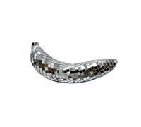Begchy Boule disco en forme de banane, décoration de maison, table, bar, scène, discothèque rotative, décoration de fruits, accessoires argentés