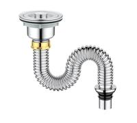 Begchy Filtre d'évier de cuisine en acier inoxydable avec bouchon d'évier/couvercle d'étanchéité pour évier de cuisine
