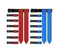 Begchy Flag Ceinture de football réglable pour 14 joueurs pour compétitions d'entraînement sportif (rouge et bleu)