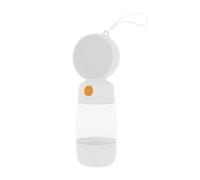 Begchy Gobelet à portable 2 en 1 en matériau de qualité alimentaire pour chiens et , gourde pour animaux de compagnie avec distributeur de nourriture A