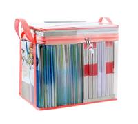 Begchy Grand sac de rangement transparent étanche avec fermeture éclair pour l'organisation D
