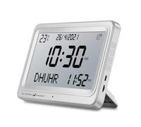 Begchy Horloge murale et de bureau islamique automatique avec 8 sons de prière azan