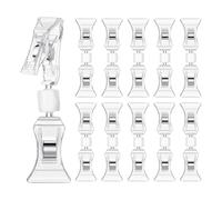 Begchy Lot de 100 mini pinces à logo double face pour étiquettes, vêtements, cartes de visite, faciles à utiliser