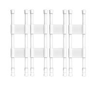 Begchy Lot de 4 barres de serrage doubles pour réfrigérateur de camping-car, barres de serrage réglables, accessoires de cuisine, barres de réfrigérateur