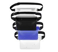 Begchy Lot de 4 étanches tactiles avec ceinture réglable pour objets de valeur, multicolore