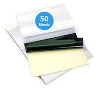 Begchy Lot de 50 feuilles de papier de transfert de tatouage - Compatible avec imprimante M08F - Format A4