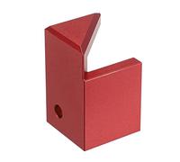 Begchy Outil de Recherche de Centre en Alliage D'Aluminium Robuste, Marqueur D'Angle à 45 Degrés pour Stylo à Bois Carré ou Rond, Rouge