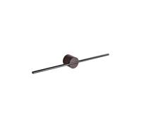 Begchy Porte-serviettes minimaliste en bois de noyer pour salle de bain, coulissant, barre simple, sans trou, support en bois pour salle de bain, 40 cm
