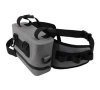Begchy Sac banane de pêche avec support de canne à pêche et sangle réglable à fermeture éclair, comme sur