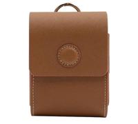 Begchy Sac banane portable en cuir PU résistant aux chocs et étanche pour balle de golf - Marron